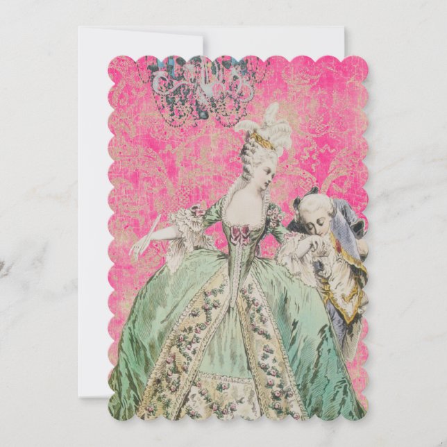 Reina Marie Antonieta - Invitaciones / RSVP (Anverso)
