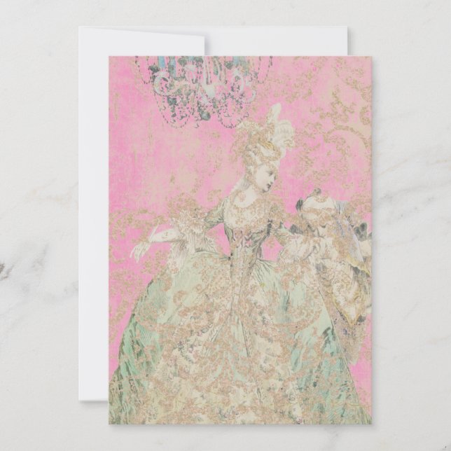 Reina Marie Antonieta - Invitaciones / RSVP (Anverso)