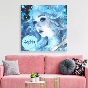 Reina mística del hielo - Fantasía arte de diosa d