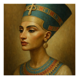 Reina Nefertiti Poster - Elegancia egipcia clásica