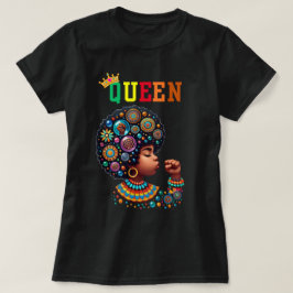 Reina nubia: camiseta de mujeres afiladas