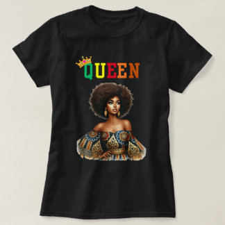 Reina nubia: camiseta de mujeres con clase