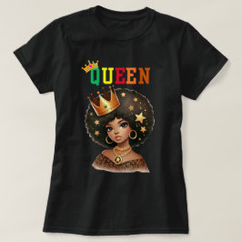 Reina nubia: camiseta de mujeres de realeza