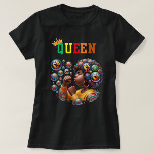 Reina nubia: camiseta de mujeres poderosas