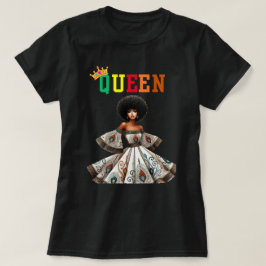 Reina nubia: camiseta de mujeres voladoras