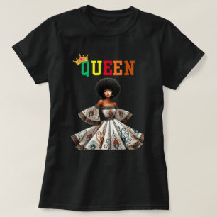 Reina nubia: camiseta de mujeres voladoras
