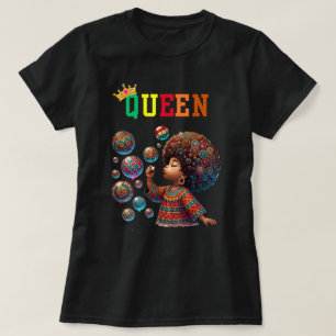 Reina nubia: Descubre camiseta de mujer