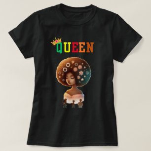Reina nubia: por camiseta de mujer Sho