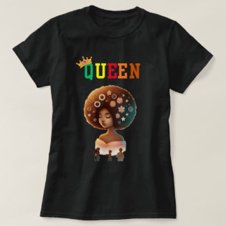 Reina nubia: por camiseta de mujer Sho