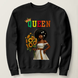 Reina nubia: sudadera de mujer marica