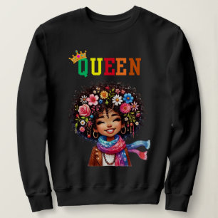 Reina nubia: sudadera de mujeres brisas