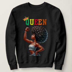 Reina nubia: sudadera de mujeres poderosas