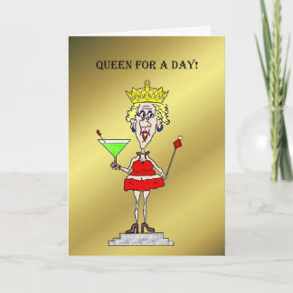Reina para una tarjeta feliz del día de madre del