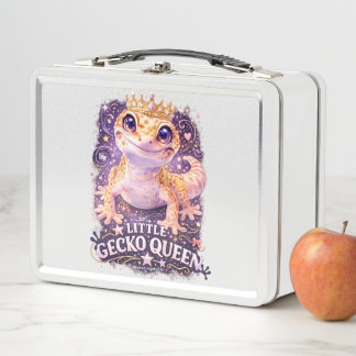 REINA PEQUEÑO GECKO - CAJITA METÁLICA PARA ALMUERZ
