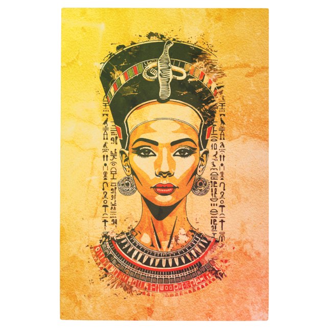 Reina real de Egipto - Arte neo-faraón moderno (Anverso)