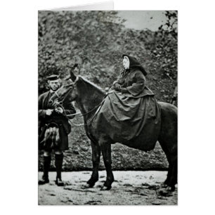 Reina Victoria a caballo en Balmoral, 1863
