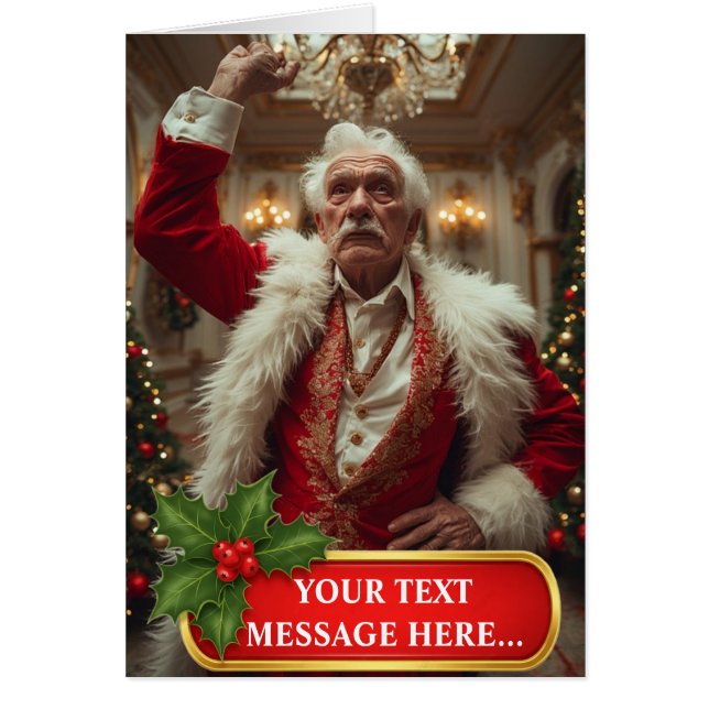 Reina vieja y pretenciosa: Tarjeta divertida para  (Frente)