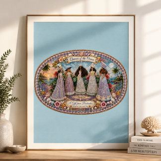 Reinas del Alma del Océano Arte inspirado en el oc