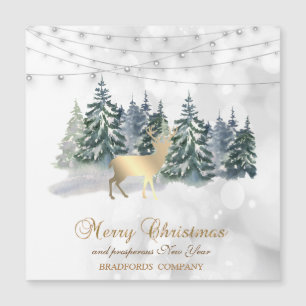 Reindeer, Forest, String Lights Bokeh Company Holi
