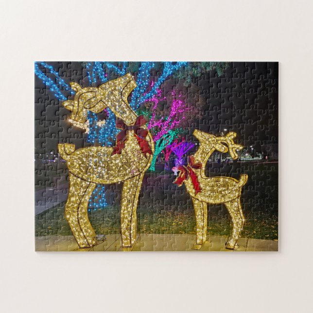 Reindeer Lights Puzzle (Horizontal)
