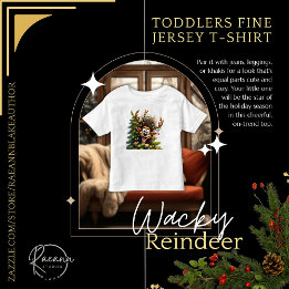 Reindeer Wacky Toddlers Bellas camisetas de Jersey