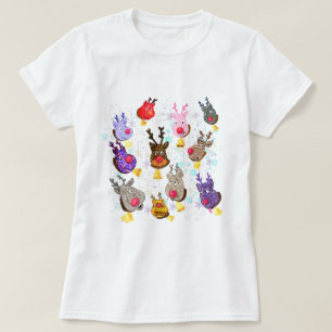 Reineers con camiseta de los Navidades de las camp