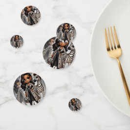 Reino Animal Couture Zebra Table Confetti