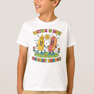 Reino de Condimentos – Camiseta Feliz de Hot Dog y