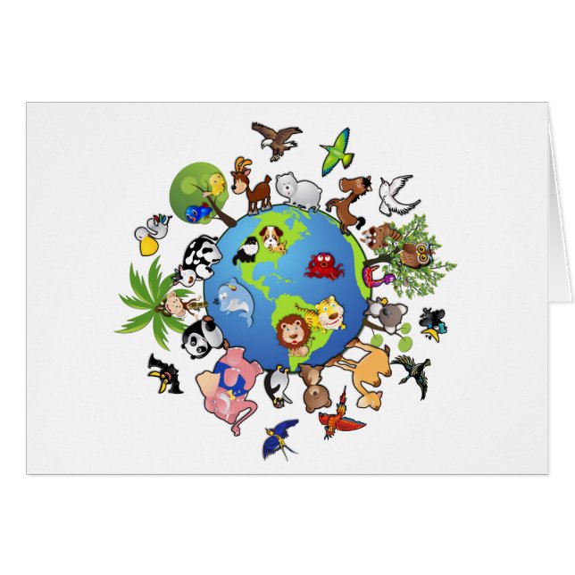 Reino de los Animales Pacíficos - Animales de todo (Anverso (Horizontal))