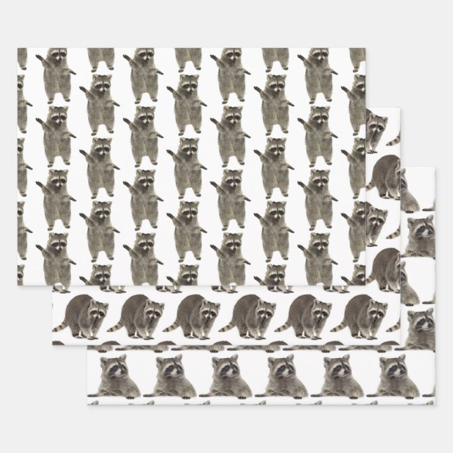 Reino de Mapaches: Papel de Regalo Caprichoso del  (Set)