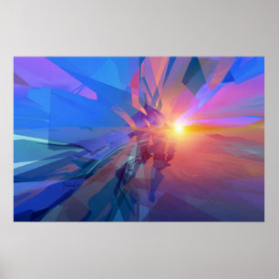 Reino desconocido - poster del arte abstracto