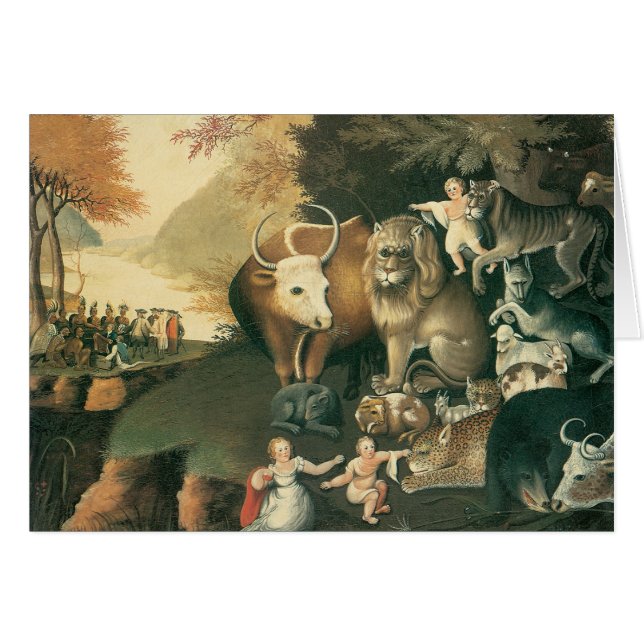 Reino Pacífico de Edward Hicks Arte Folclórico Ant (Anverso (Horizontal))