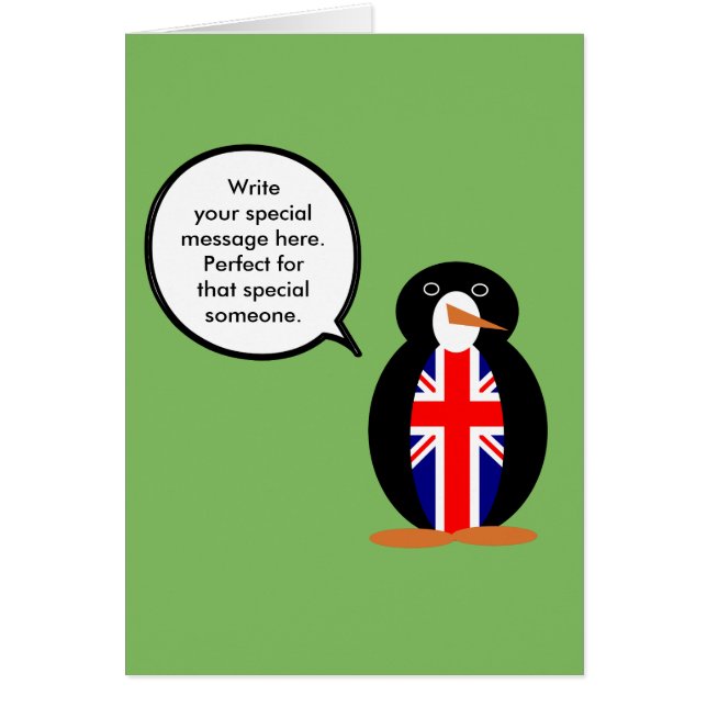 Reino Unido Hablando Sra. Pingüino (Frente)