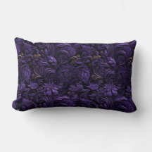 Reinos Rococo: Morado oscuro y almohada intrincada