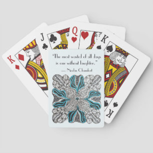 Reír con cartas de juego de garabatos dibujados a 