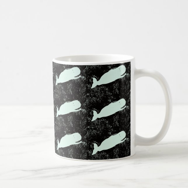 reírse de la taza de café de ballenas blancas (Derecha)