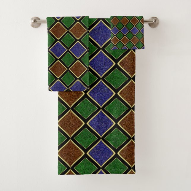 Rejilla de Diamante Arlequín: Armonía Texturizada (In situ)