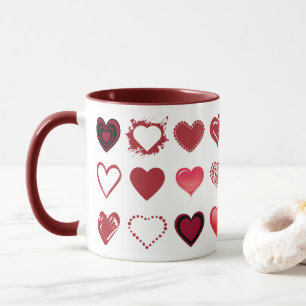 Rejilla de la taza de los corazones