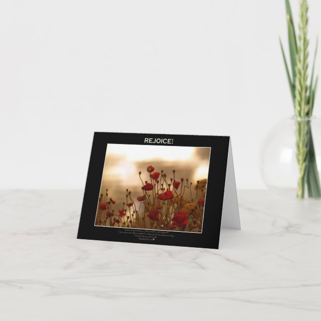 REJOICE ~ Tarjetas de nota (Anverso)