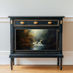 Rejuvenecimiento Un Cisne En El Papel De La Decora