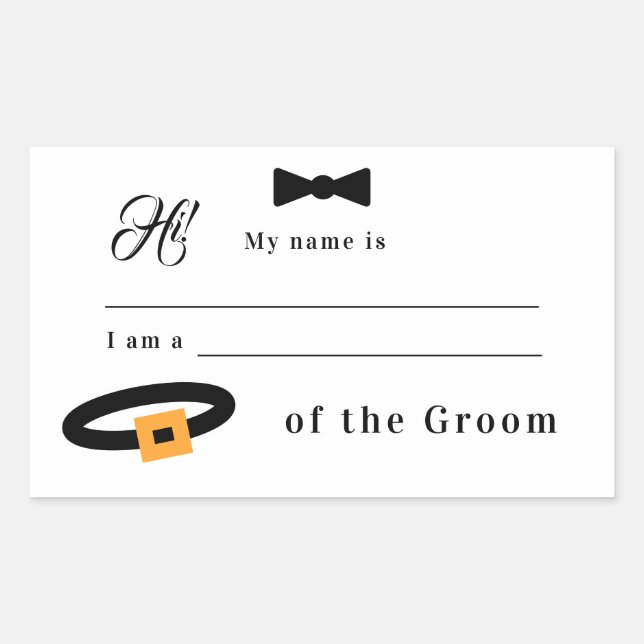 Relación con el Pegatina Boda de Groom (Anverso)