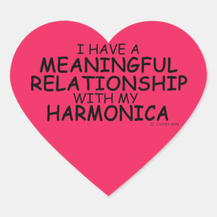 Relación significativa Pegatina Corazón Armonica
