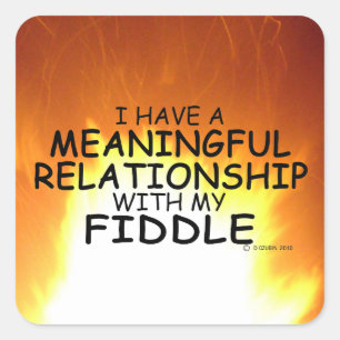 Relación significativa Pegatina de Fiddle Square