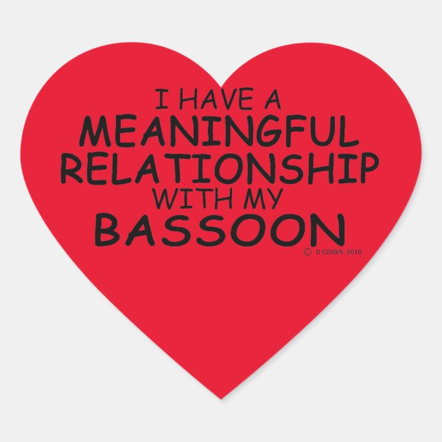 Relación significativa Pegatina del corazón de Bas (Anverso)