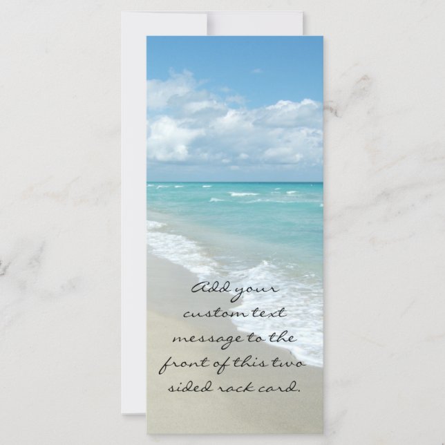 Relajación extrema en la playa vista arena blanca (Anverso)