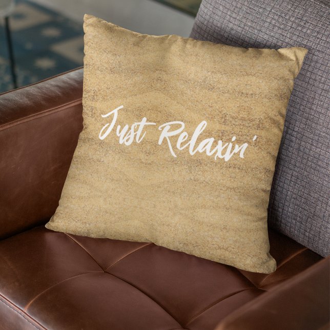 Relajando el Cojín decorativo de arena y hierba co (Subido por el creador)