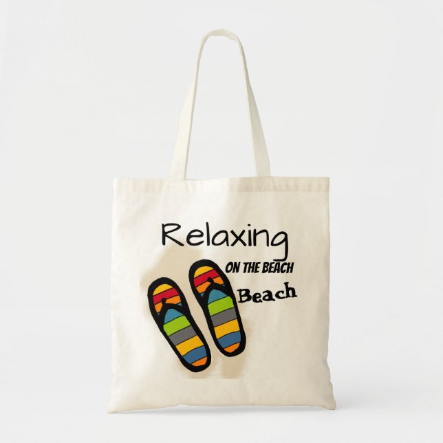 Relajándose en la bolsa de playa (Frente)