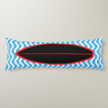 Relajante almohada del cuerpo de surf de las olas