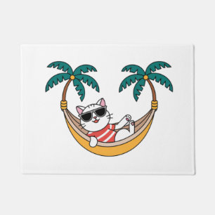 Relajante gato junto al mar - Acogedor felpudo