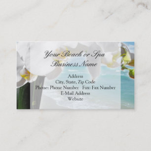 Relajante tarjeta de visita de Beach Orchid